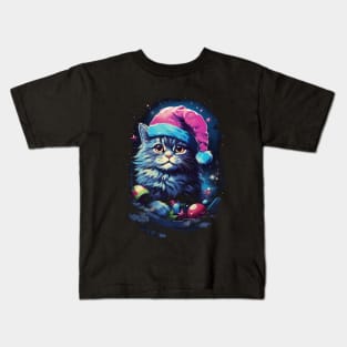 Meowrry Christmas Kids T-Shirt